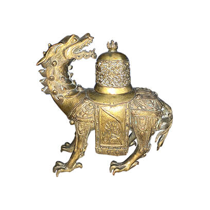 銅器(麒麟香炉)